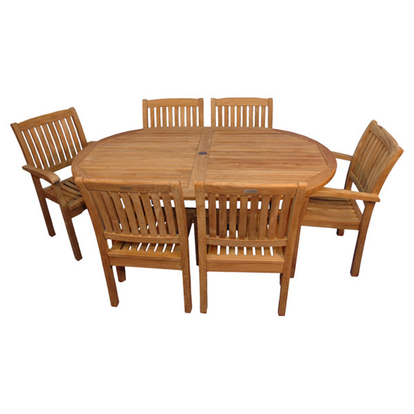 Jackson 7 Piece Teak Dining Set by Regal Teak