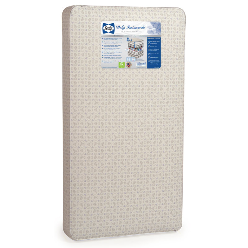 Sealy Baby Posturepedic 5 75 Waterproof Standard Toddler Crib