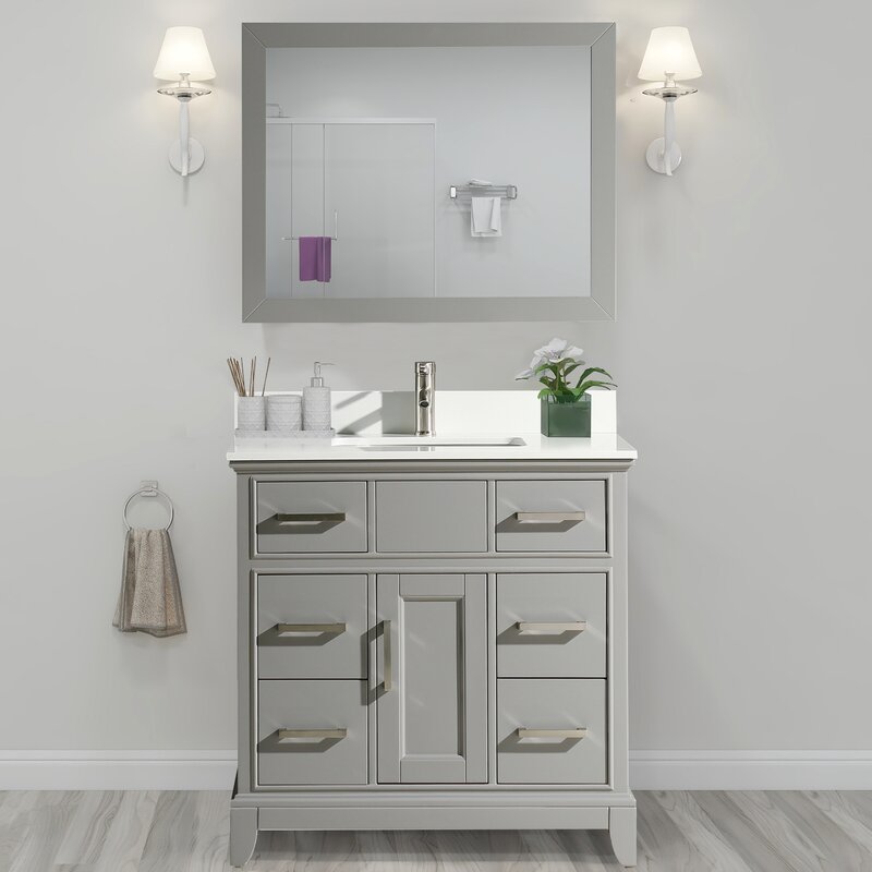 Andover Mills Valor 36" Single Bathroom Vanity Set with ...