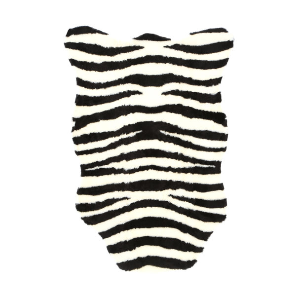 Animal Zebra Bold Striped Area Rug by Walk On Me