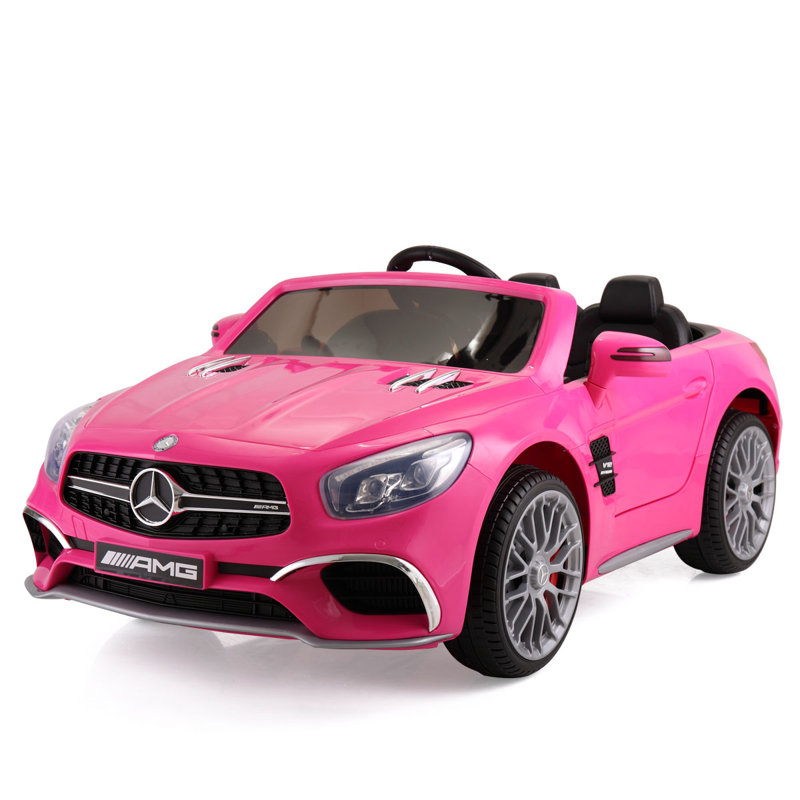 pink mercedes kids car