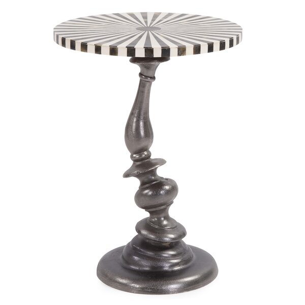 Hendry Pedestal End Table By Alcott Hill
