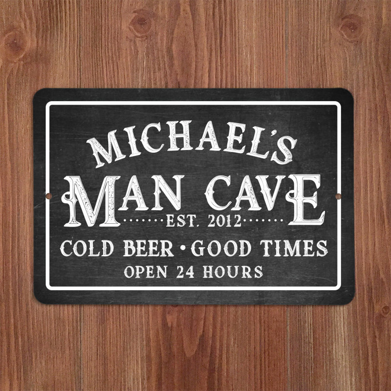 man cave Peppermint Ice Cream Garage Retro metal Aluminium Sign vintage