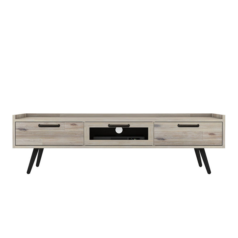 Union Rustic Flint Cabinet Enclosed Storage Solid Wood Tv Stand