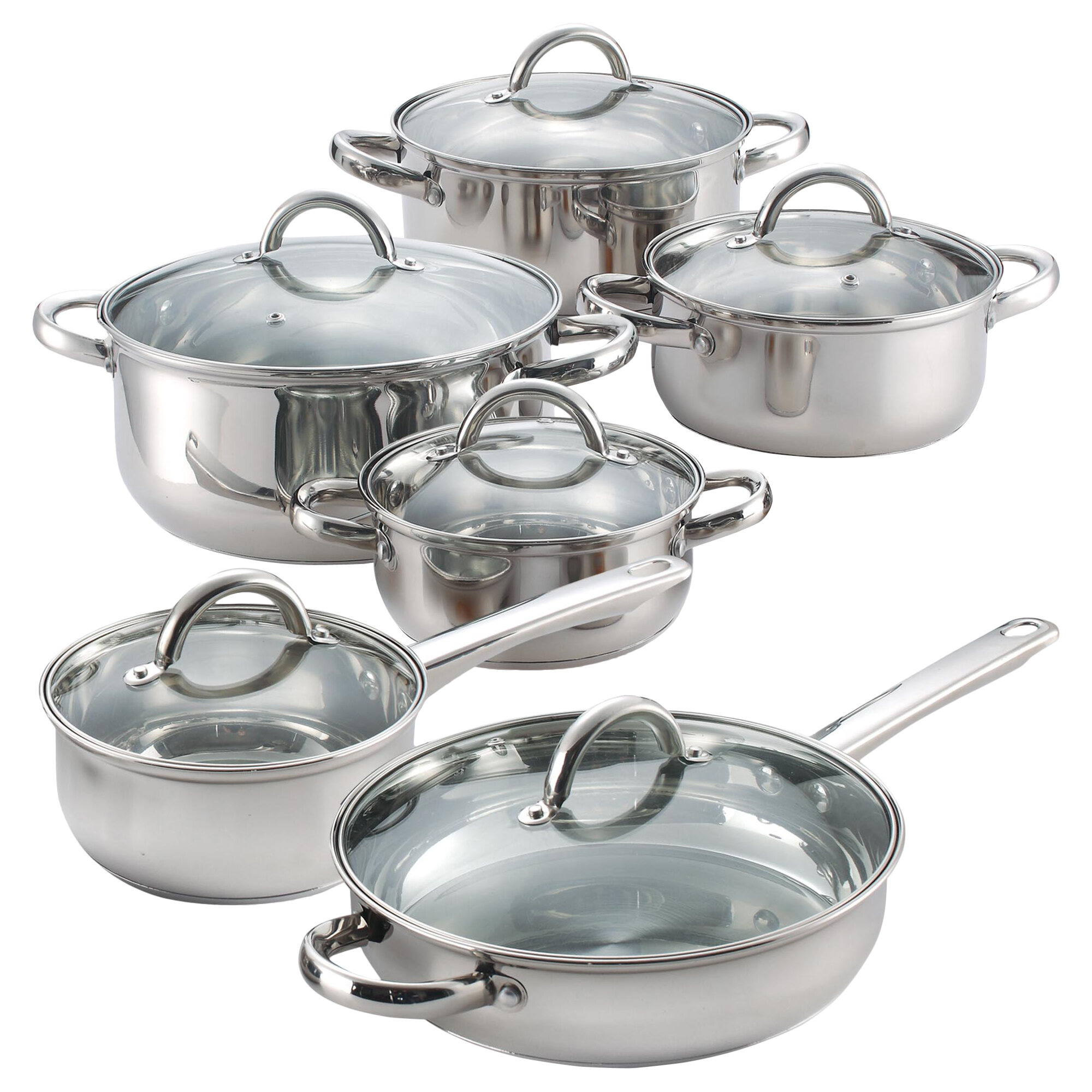 stainless steel pots and pans set