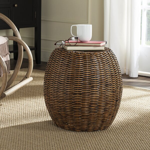 Willow Drum End Table By Bay Isle Home
