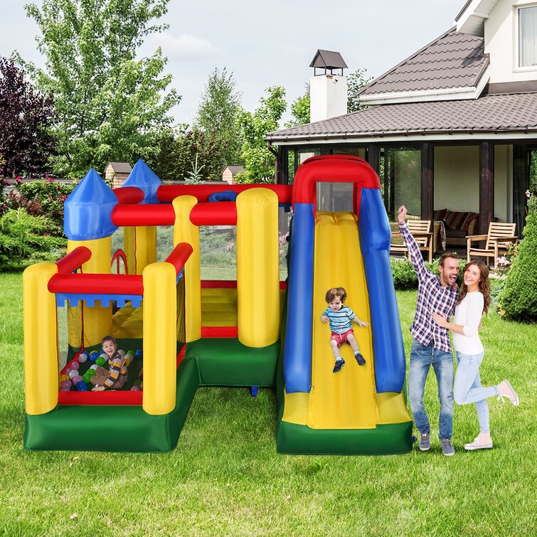 Mighty Inflatable Bounce House Castle Jumper Moonwalk Bouncer w/680W Blower New