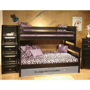 Petersen Twin Over Full Bunk Bed with Stairway Chest