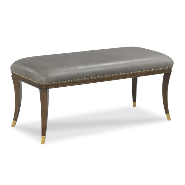 Victoria Leather Bench By Woodbridge Furniture