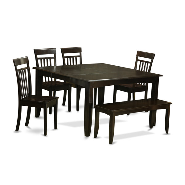 Pilning 6 Piece Dining Set With Rectangular Table Top By August Grove #1