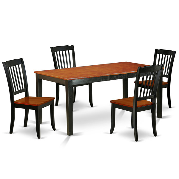 Best Lafrance 5 Piece Extendable Solid Wood Dining Set By August Grove Coupon