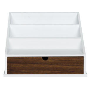 Wood Desktop File Organizers You Ll Love Wayfair Mccasland Stacked Metal And Wood File Organizer