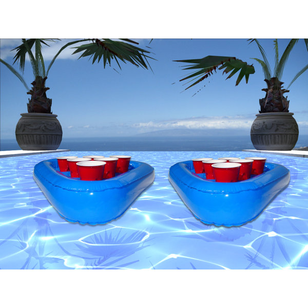 floating beer pong target