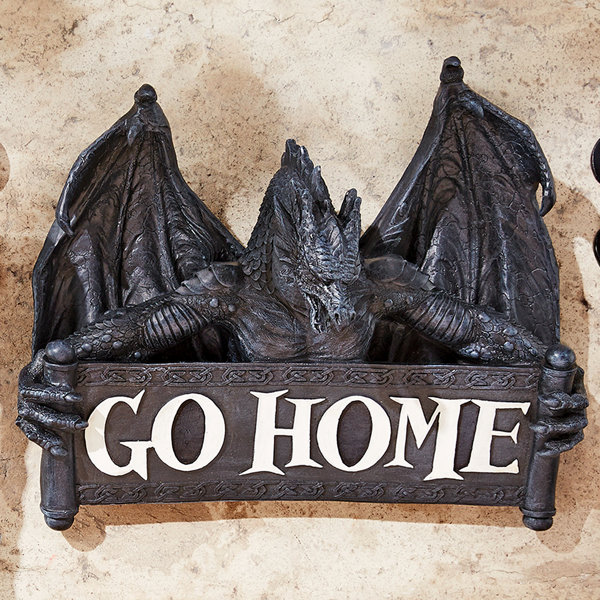 Gothic Wall Decor design toscano go home gothic dragon un-welcome wall décor Gothic Wall Decor design toscano go home gothic dragon un-welcome wall décor