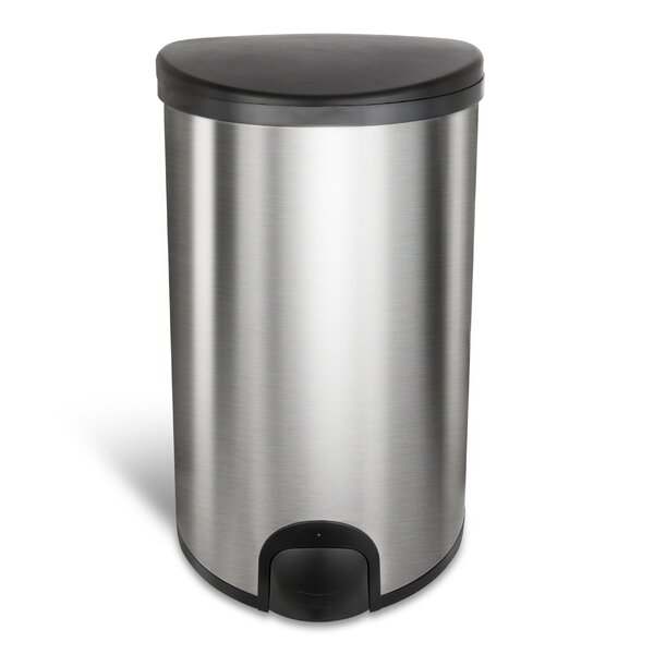 13.2 Gallon Touch Top Trash Can by Nine Stars