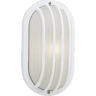 Best Lengerdas 1-Light Outdoor Bulkhead Light By Highland Dunes Outdoor Lighting Lengerdas 1-Light Outdoor Bulkhead Light By Highland Dunes Outdoor Lighting