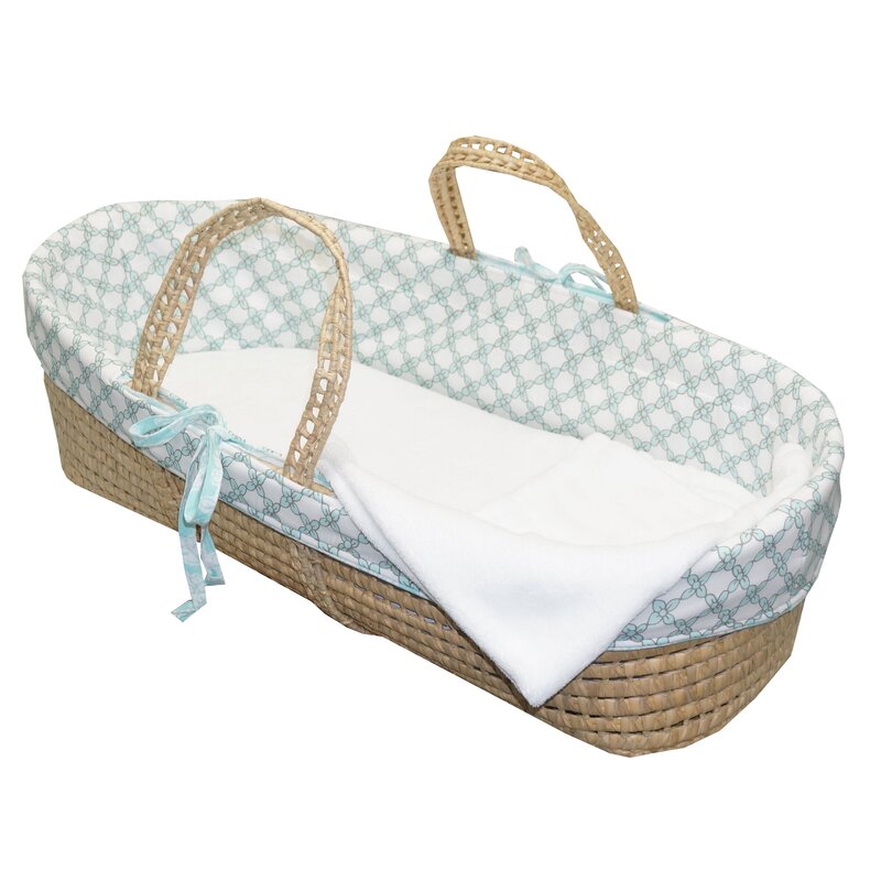 wayfair grey moses basket