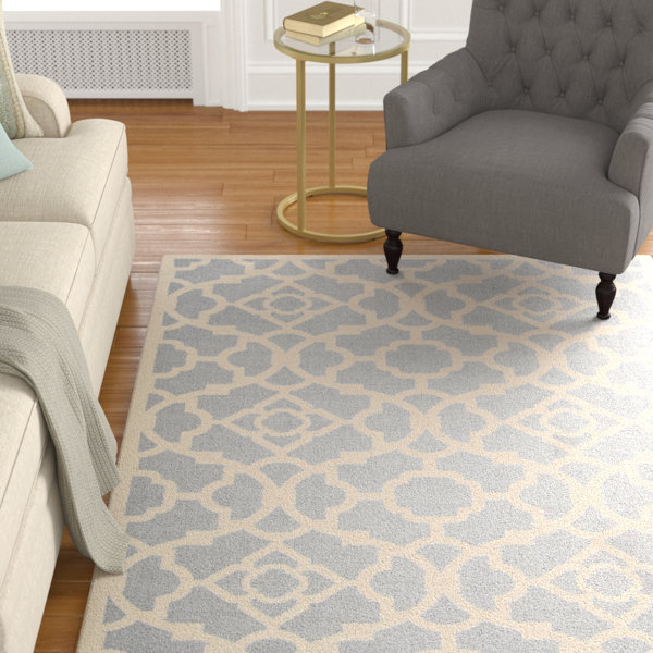 Kenton Gray/White Indoor/Outdoor Area Rug by Alcott Hill