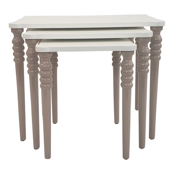 Oubre Lightweight Stackable Rectangular 3 Piece Nesting Tables By Canora Grey