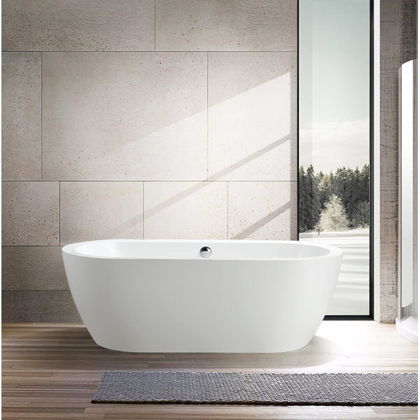 67.7 x 30.7 Freestanding Soaking Bathtub by Vanity Art
