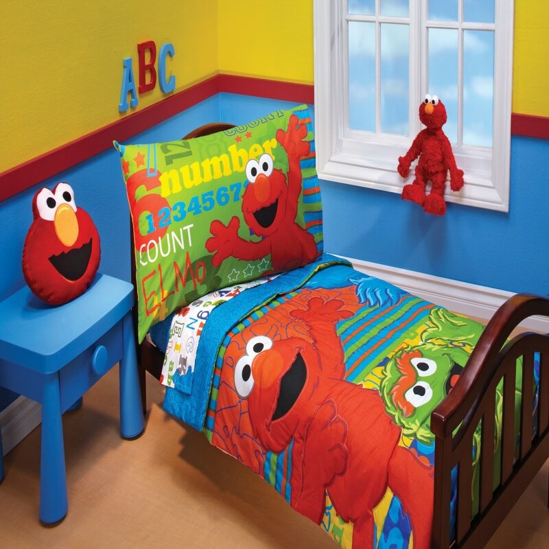 elmo crib set