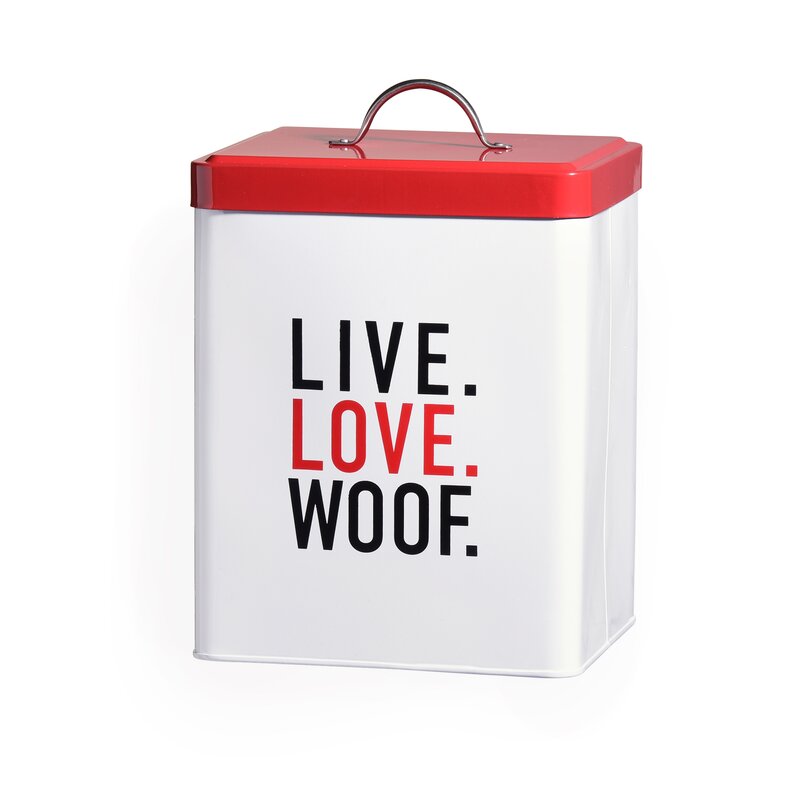Live Love Woof 6.5 Qt. Pet Treat Jar