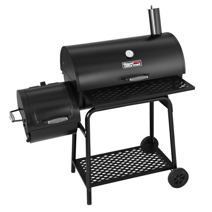 27 in. Barrel Charcoal Grill with Smoker