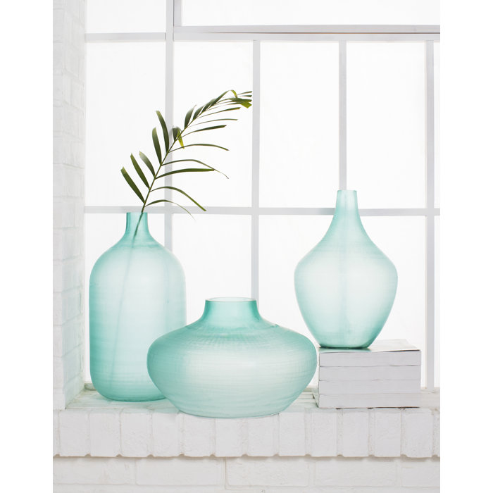 Rosecliff Heights Amphora Glass Floor Vase Wayfair Ca