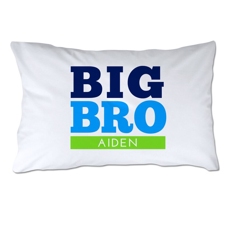 4 Wooden Shoes Personalized Big Brother Pillow Case Wayfair