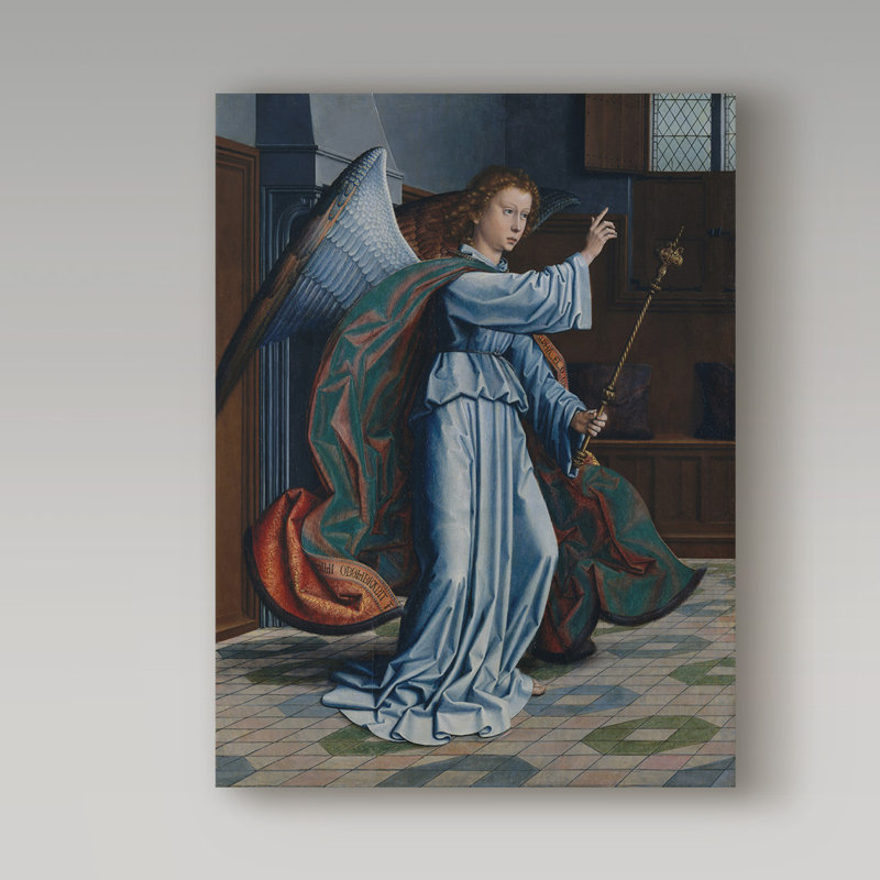 Trademark Art The Annunciation 1506 Oil Painting Print On Wrapped Canvas Wayfair