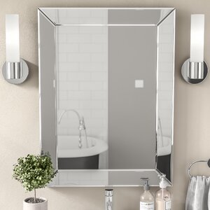 Rectangle Silver Vanity Wall Mirror