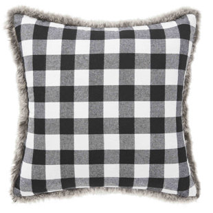 Black Check Plaid Throw Pillows You Ll Love In 2020 Wayfair