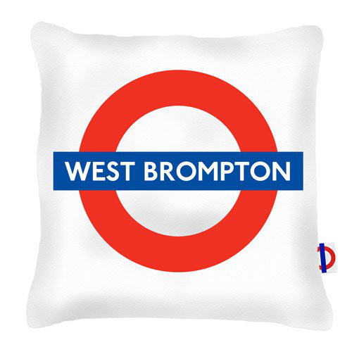 Gulf Breeze West Brompton Tube Station Cushion London Transport