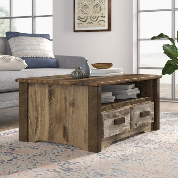 Abella Solid Wood Solid Coffee Table By Loon Peak