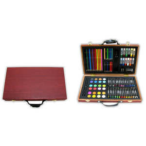 101 Piece Complete Artist's Kit with Hardwood Carrying Case
