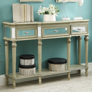 Margarett 3 Drawer Console Table by Wi..