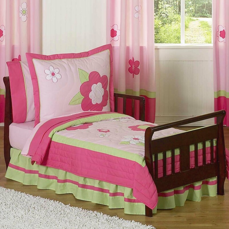 Sweet Jojo Designs Flower 5 Piece Toddler Bedding Set Reviews