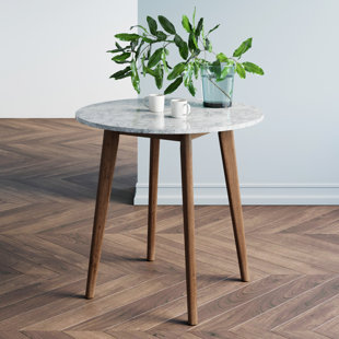 Drubin Marble Laminate Solid Wood Dining Table Drubin Marble Laminate Solid Wood Dining Table
