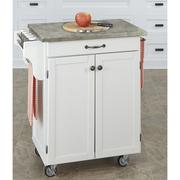 Cuisine Cart Kitchen Cart With Concrete Top By Home Styles Spacial Price