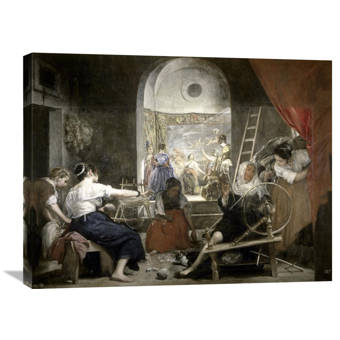 Global Gallery Spinners Las Hilanderas By Diego Velazquez