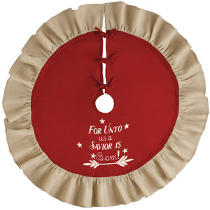 Merry & Bright For Unto Us Tree Skirt