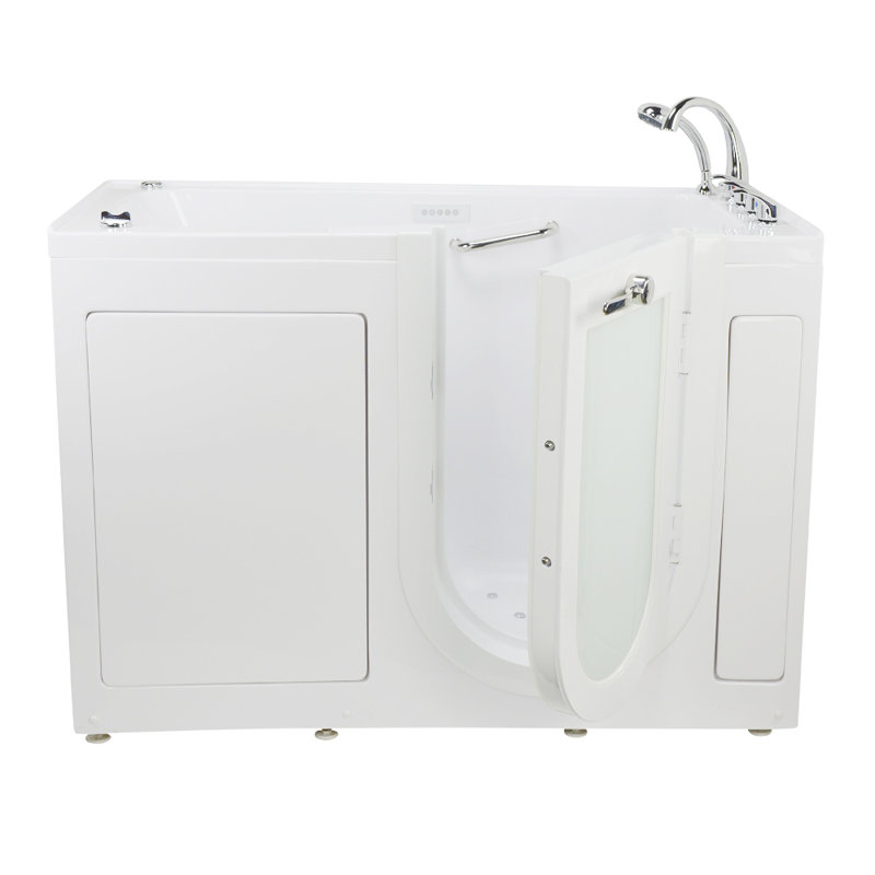 Ella Walk In Bath Lounger Acrylic 59 X 26 75 Walk In Whirlpool And Air Tub Wayfair