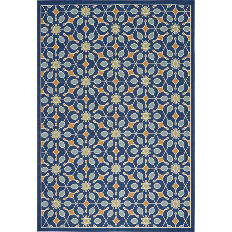 Sol 72 Outdoor Monterey Geometric Navy Blue Orange Indoor Sol 72 Outdoor Monterey Geometric Navy