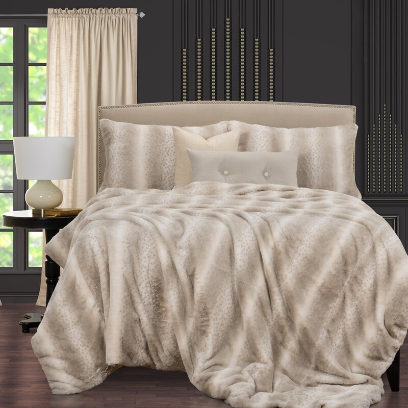 F Scott Fitzgerald Night On The Town Fabulous Faux Fur Duvet