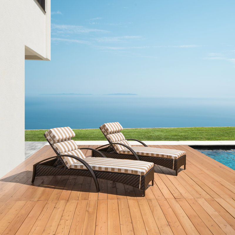 Brayden Studio Berland Reclining Chaise Lounge With Waterproof Berland Reclining Chaise Lounge With Waterproof Cushion