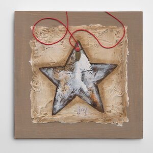 'String Star' Painting Print on Wrapped Canvas