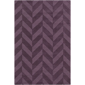 Castro Purple Chevron Carrie Area Rug