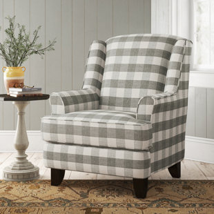 wingback upholstered chair