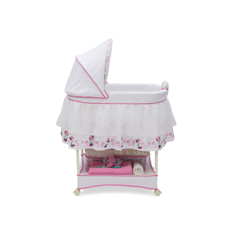 disney princess gliding bassinet pink