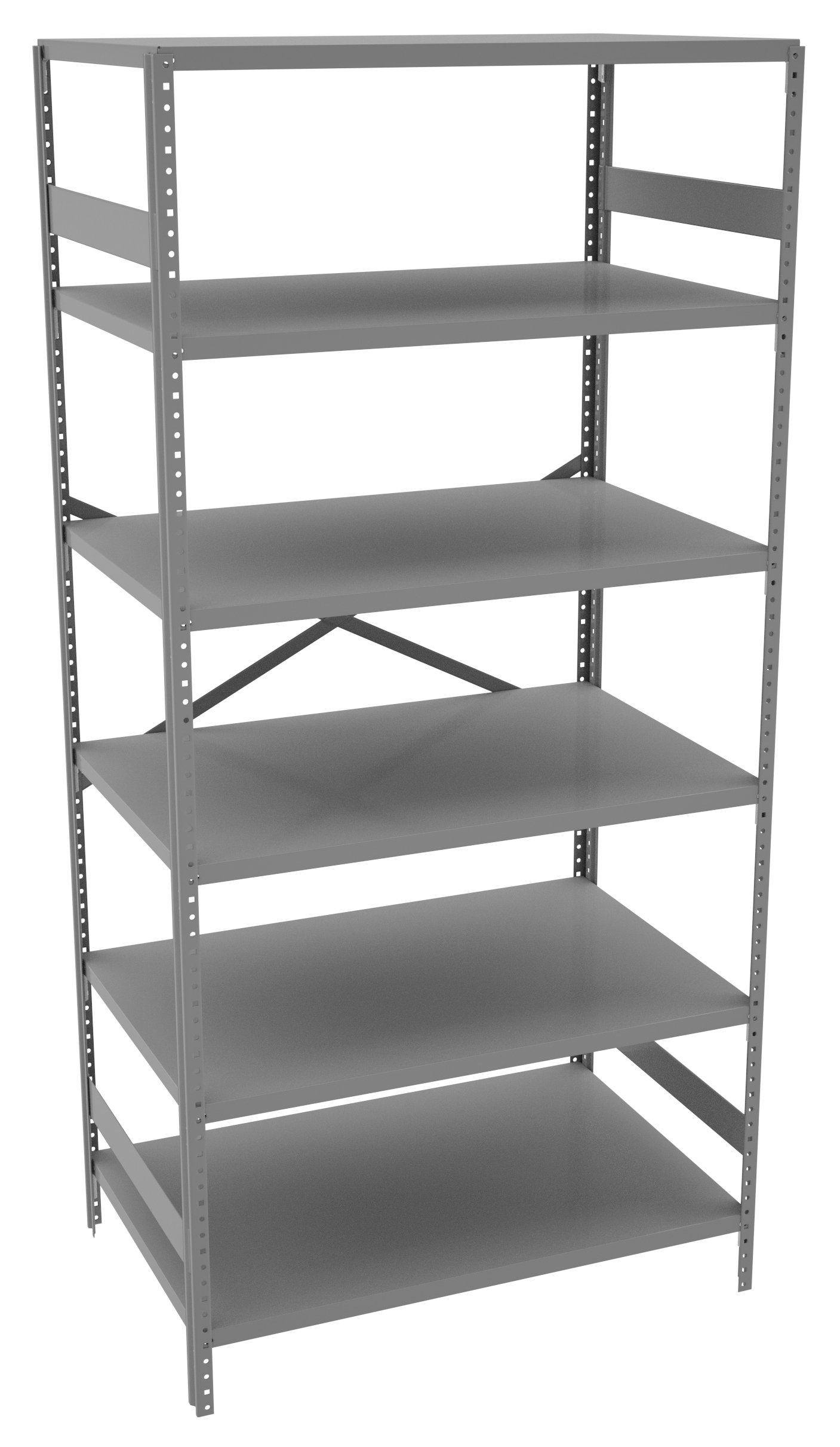 gladiator 30 inch shelf on Tennsco 6 Shelf Commercial Shelving Unit Wayfair